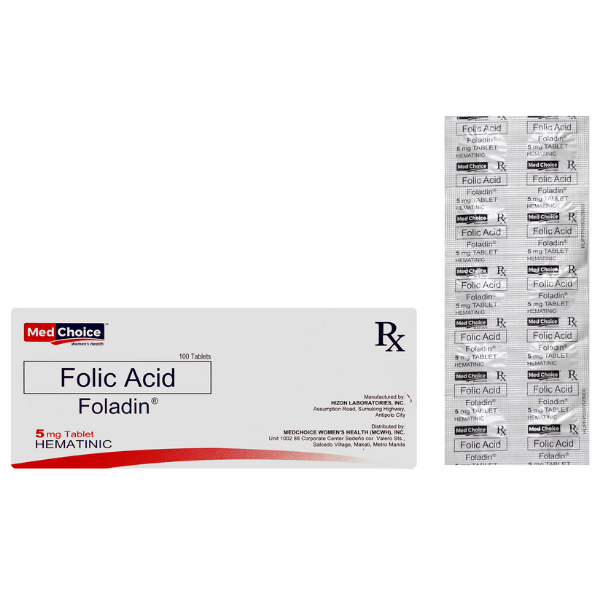 Folic Acid (FOLADIN<sup>®</sup>)